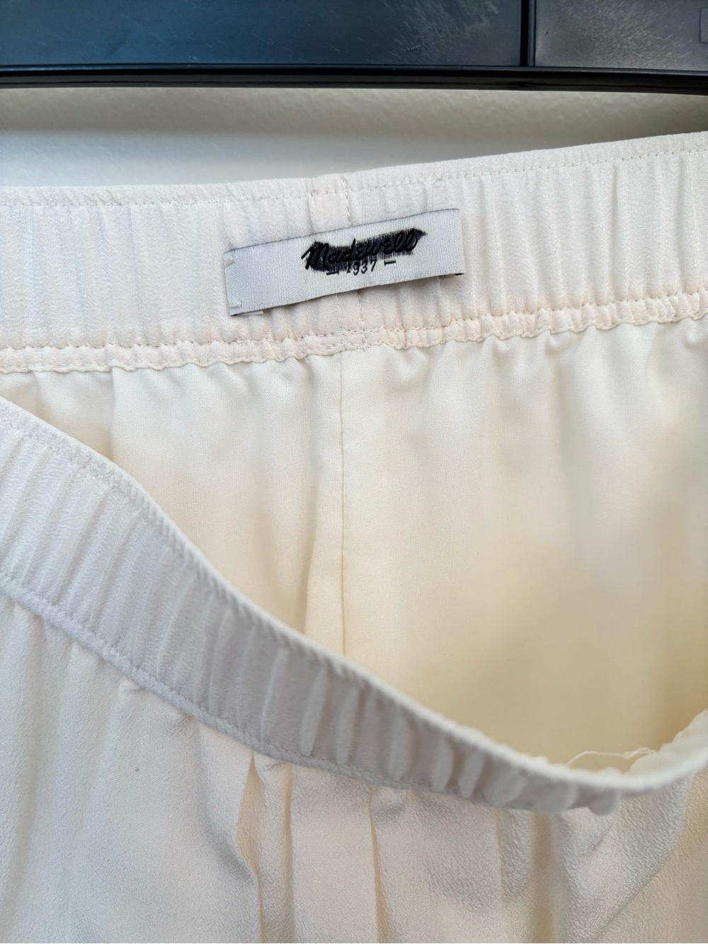 Madewell Cream Layered Chiffon Mini Skirt - Picture 4 of 5